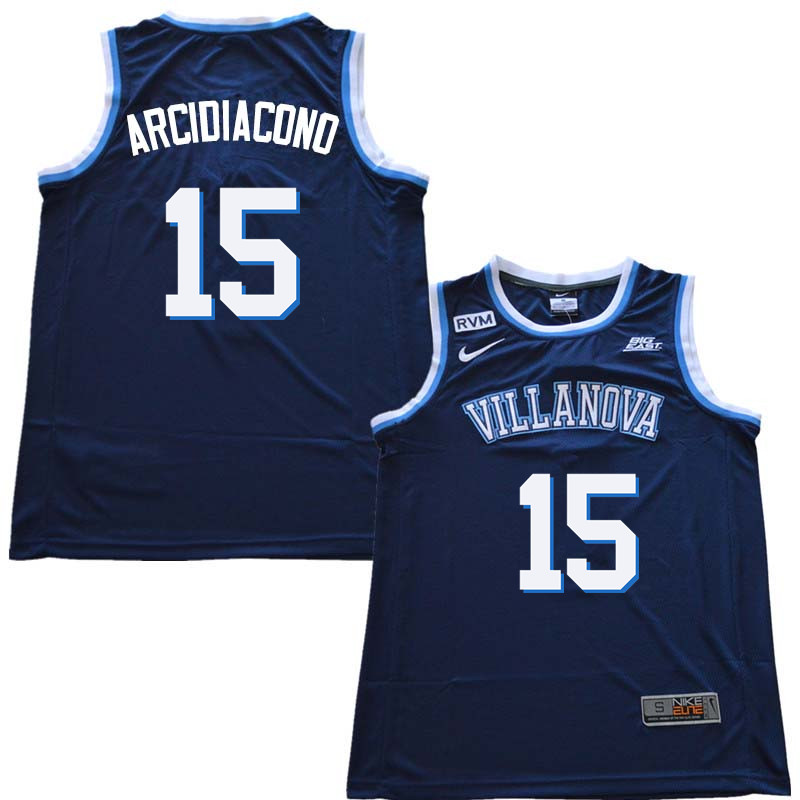 2018 Men #15 Ryan Arcidiacono Willanova Wildcats College Basketball Jerseys Sale-Navy - Click Image to Close